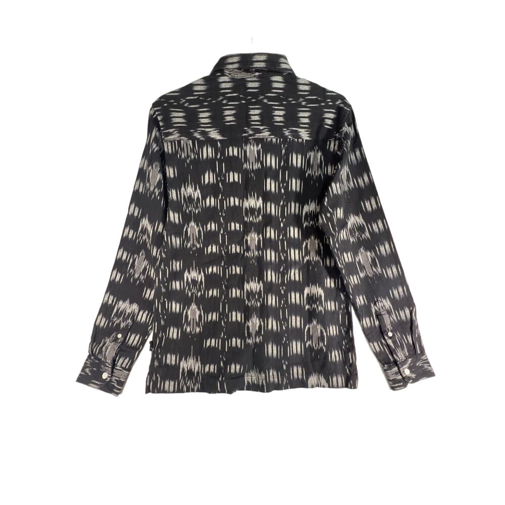 NWT Stussy Ethnic Woven Black Button Up L/S Shirt Size: S Dead Stock Retail $75. - Picture 2 of 10